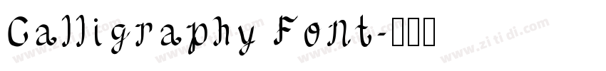 Calligraphy Font字体转换